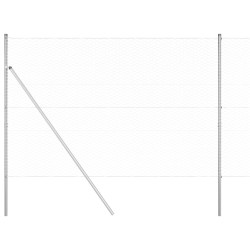 Ensemble de Clôture Ensemble de 2 Acier galvanisé 25 x 1,5 m 