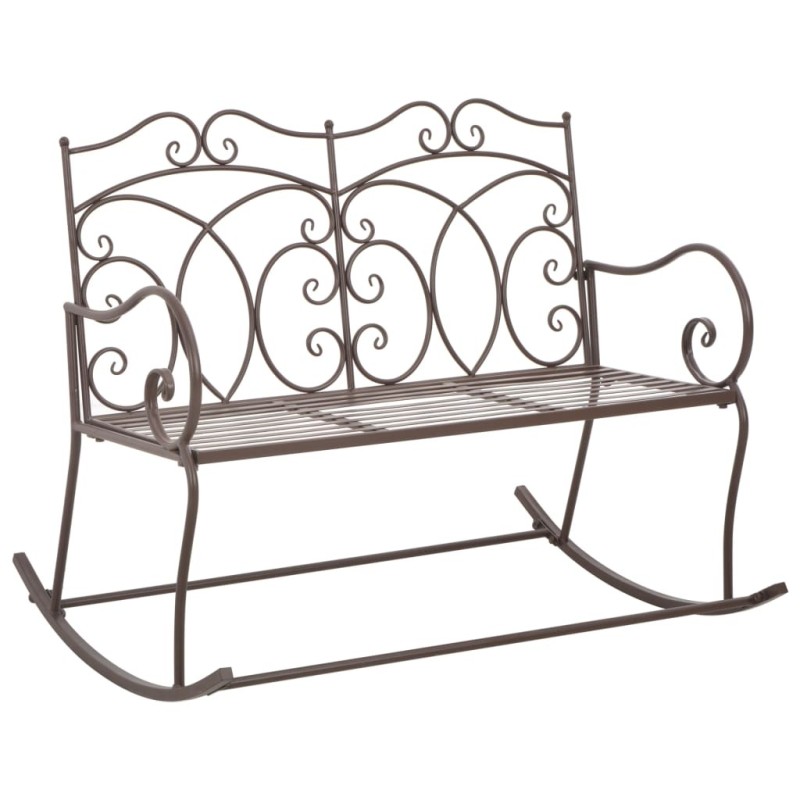 Banc de jardin 104 cm Fer Marron antique Banc de jardin 104 cm Fer Marron antique