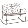 Banc de jardin 104 cm Fer Marron antique 
