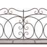 Banc de jardin 104 cm Fer Marron antique 
