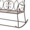 Banc de jardin 104 cm Fer Marron antique 