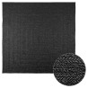 Tapis ZIZUR 200x200 cm aspect de jute intérieur extérieur 