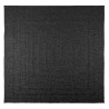 Tapis ZIZUR 200x200 cm aspect de jute intérieur extérieur 