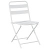 Ensemble Bistro Pliable 3 Pièces Acier Blanc 
