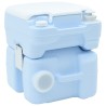 Toilette portable 10L d'eau douce, réservoir de déchets de 20L, couleur bleue 