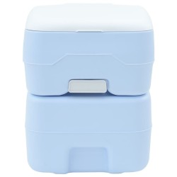 Toilette portable 10L d'eau douce, réservoir de déchets de 20L, couleur bleue 