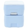 Toilette portable 10L d'eau douce, réservoir de déchets de 20L, couleur bleue 