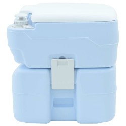 Toilette portable 10L d'eau douce, réservoir de déchets de 20L, couleur bleue 