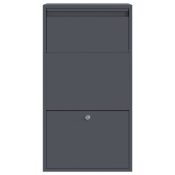Boîte à colis Anthracite 44x22x82 cm Acier 