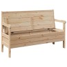 Banc extérieur 119x76x44 cm en bois de pin massif 