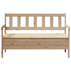 Banc extérieur 119x76x44 cm en bois de pin massif 