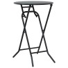 Ensemble Bistro pliant 3 pièces acier anthracite 