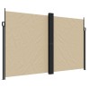 Auvent latéral rétractable beige 200x600 cm 