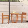 Chaises de jardin 2 pièces 50x53x80 cm Bois massif Acacia 