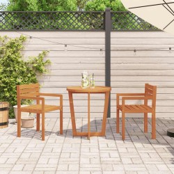 Chaises de jardin 2 pièces 50x53x80 cm Bois massif Acacia 