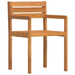 Chaises de jardin 2 pièces 50x53x80 cm Bois massif Acacia 