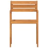 Chaises de jardin 2 pièces 50x53x80 cm Bois massif Acacia 