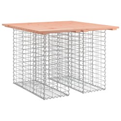 Banc jardin design gabion 100x102x72 cm bois massif de douglas 