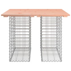 Banc jardin design gabion 100x102x72 cm bois massif de douglas 