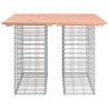Banc jardin design gabion 100x102x72 cm bois massif de douglas 