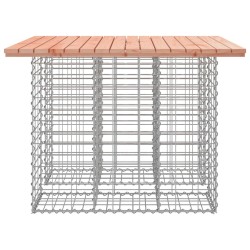 Banc jardin design gabion 100x102x72 cm bois massif de douglas 