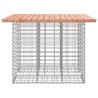 Banc jardin design gabion 100x102x72 cm bois massif de douglas 