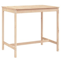 Table de jardin 121x82,5x110 cm bois massif de pin 