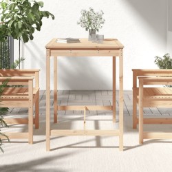 Table de jardin 121x82,5x110 cm bois massif de pin 