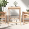 Table de jardin 121x82,5x110 cm bois massif de pin 