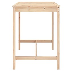 Table de jardin 121x82,5x110 cm bois massif de pin 