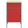Cabinet de travail Rouge 50x55x84 cm Acier 