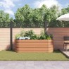 Parterre de jardin marron - Apparence bois 240x80x81 cm en acier 