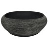 Vasque à poser gris et noir ovale 59x40x14 cm céramique 