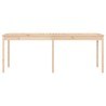 Table de jardin 203,5x100x76 cm bois massif de pin 