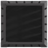 Foyer carré noir 50x50x70 cm en acier 