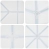 Tente de fête Blanche 6x4 m PE 