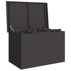 Boîte de Rangement Extérieure Noir 80 x 50.5 x 50 cm 
