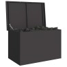 Boîte de Rangement Extérieure Noir 80 x 50.5 x 50 cm 