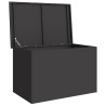 Boîte de Rangement Extérieure Noir 80 x 50.5 x 50 cm 