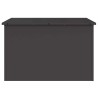 Boîte de Rangement Extérieure Noir 80 x 50.5 x 50 cm 