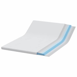 Coussins de Matelas Blanc 140 x 200 cm 