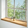 Appuis de fenêtre 2 pcs marron clair bois de chêne massif 