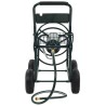 Chariot dévidoir avec connecteur de tuyau 1/2" 75 m Acier 