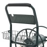 Chariot dévidoir avec connecteur de tuyau 1/2" 75 m Acier 