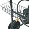 Chariot dévidoir avec connecteur de tuyau 1/2" 75 m Acier 