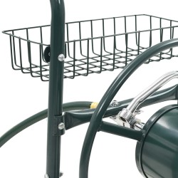 Chariot dévidoir avec connecteur de tuyau 1/2" 75 m Acier 