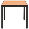 Table de jardin Marron 80 x 80 x 74 cm Aluminium et WPC 