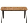 Table de jardin 150 x 90 x 72 cm Bois d'acacia solide et acier 
