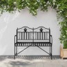 Banc métal Noir Métal Standard Incrustations décoratives 