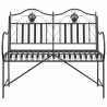Banc métal Noir Métal Standard Incrustations décoratives 